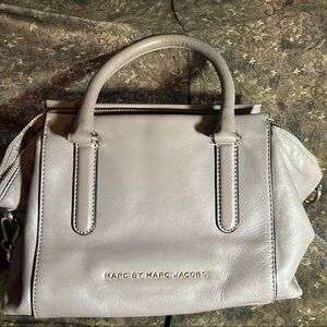 Marc by Marc Jacobs Taupe Leather Satchel